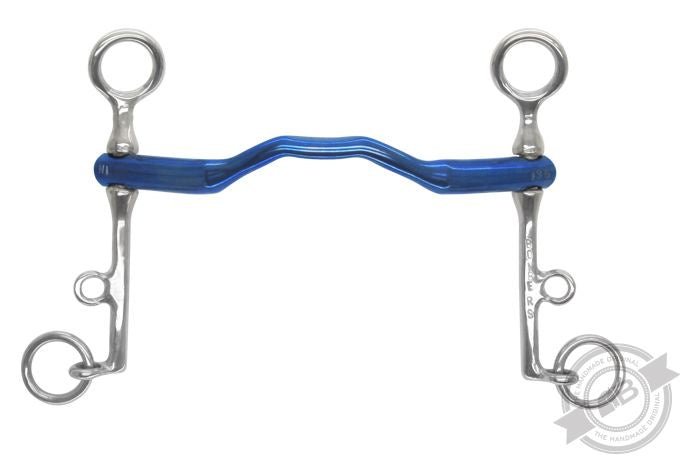 Bomber 55 Titanium Happy Tongue Weymouth Bit - Aitken's Saddlery
