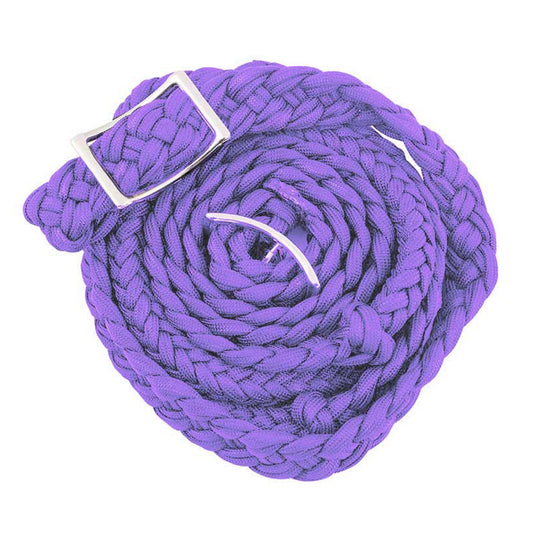 Braided Barrell Reins Purple - Aitken's Saddlery