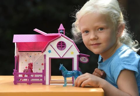 Breyers Stablemate Unicorn Magic Sparkle Playset Barn - Aitken's Saddlery