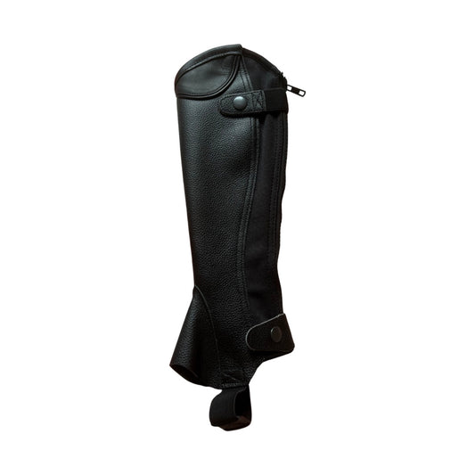 Showcraft Grained Leather Gaiters Kids Black