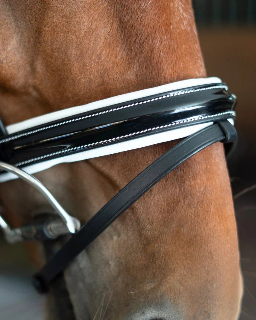 Correct Connect Patent Bridle with White Padding - Aitken's Saddlery