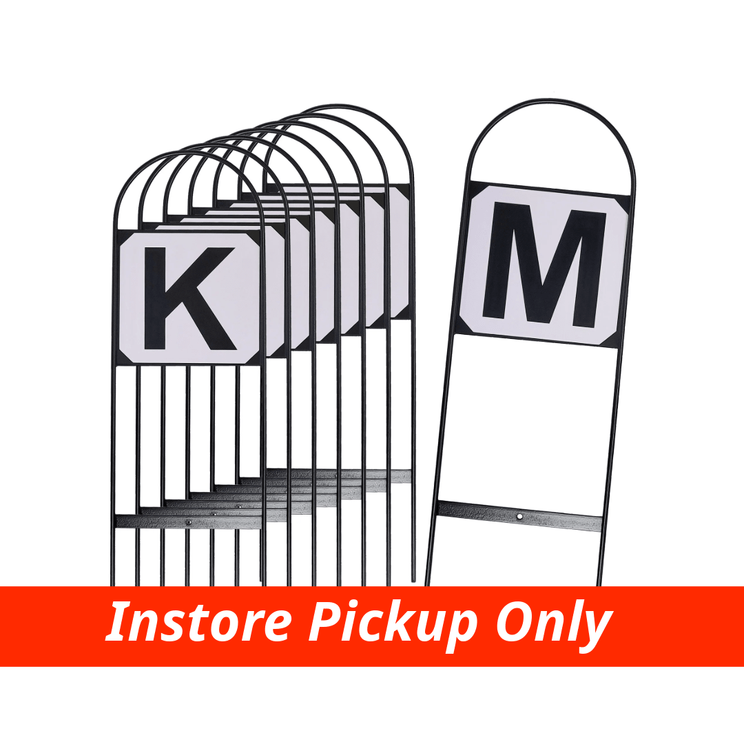 Dressage Markers Set of 8 with wire Frame - Aitken's Saddlery