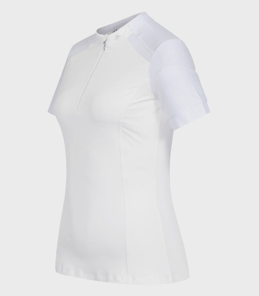 Elt Nancy Technical Riding T-Shirt White - Aitken's Saddlery