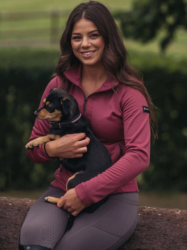 Equestrian Stockholm Dog Collar All in Pink - Aitken's Saddlery