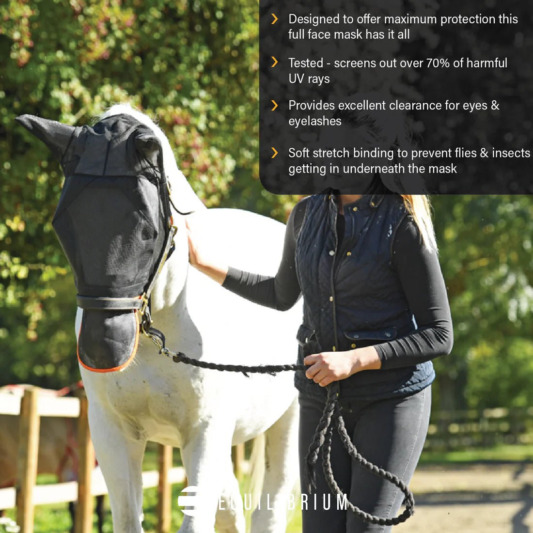 Equilibrium Fly Mask Max Grey - Aitken's Saddlery