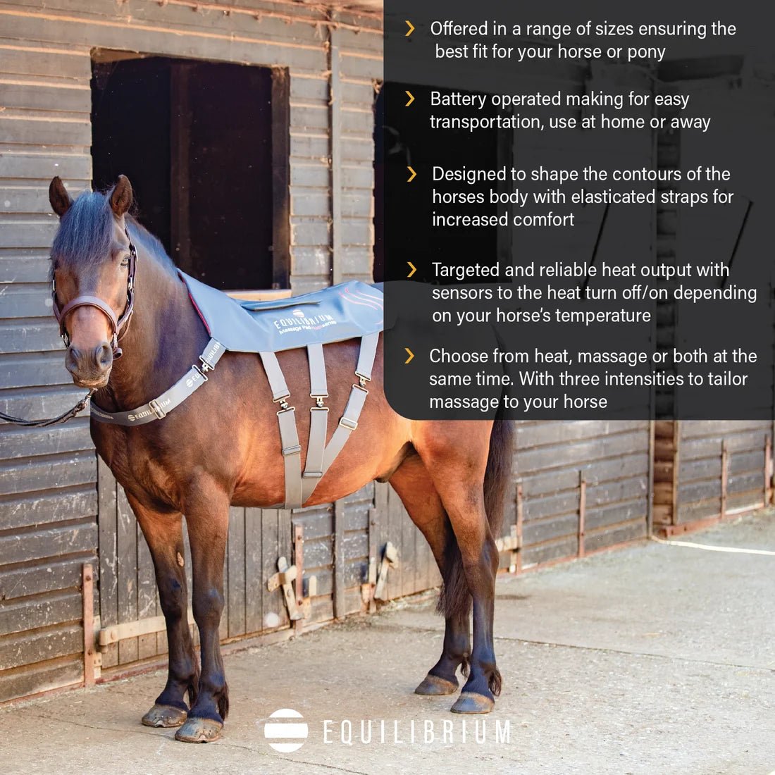 Equilibrium Massage Pad Heat Sense PU & Nylon Back Pad - Aitken's Saddlery