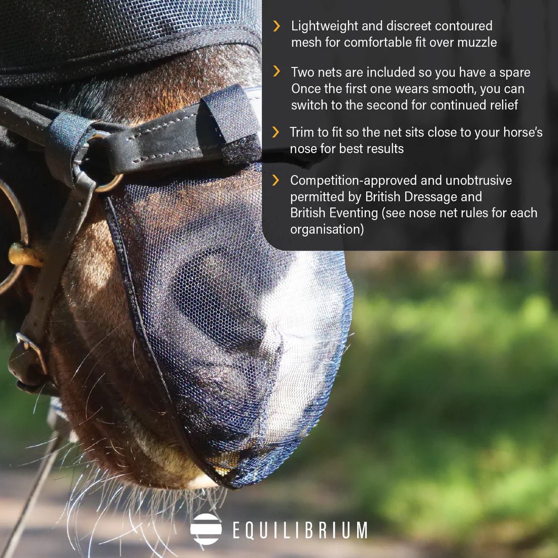 Equilibrium Net Relief Muzzle Net for Antomical Bridles - Aitken's Saddlery