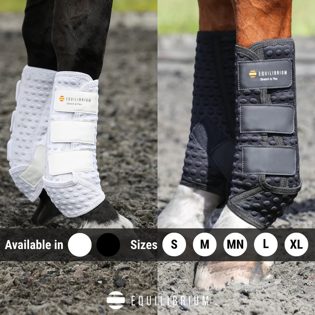 Equilibrium Stretch & Flex New Training Boots Black - Aitken's Saddlery