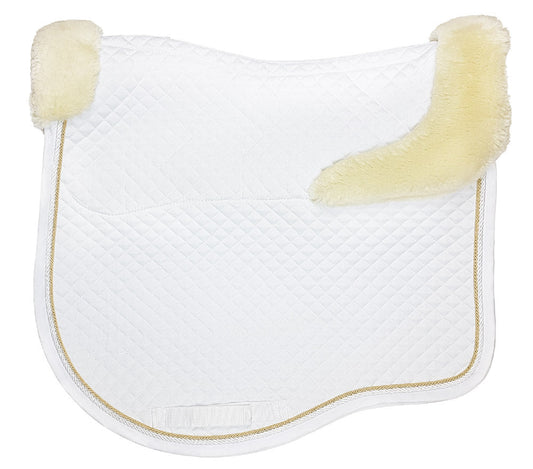 Estate Fleece Dressage Saddlecloth White - Aitken's Saddlery