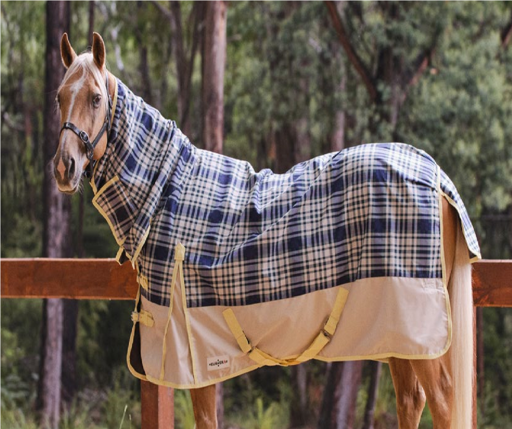Eureka Bounty Huntar Synthetic Summer Combo Blue Plaid - Aitken's Saddlery