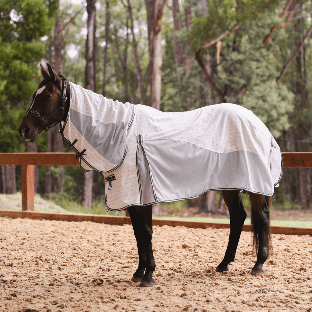 Eureka Hybrid Mesh Combo White - Aitken's Saddlery