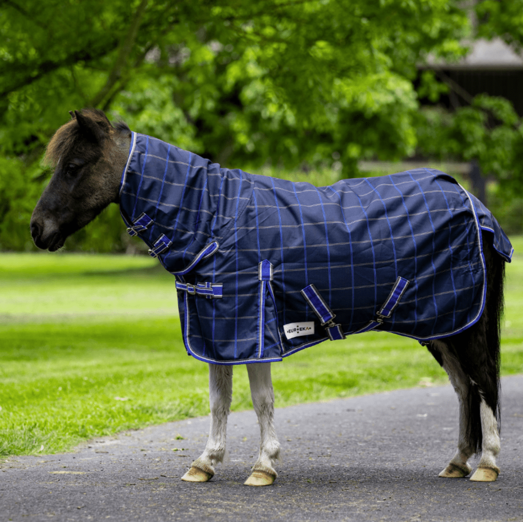 Eureka Miniature Synthetic Summer Combo Navy Plaid - Aitken's Saddlery