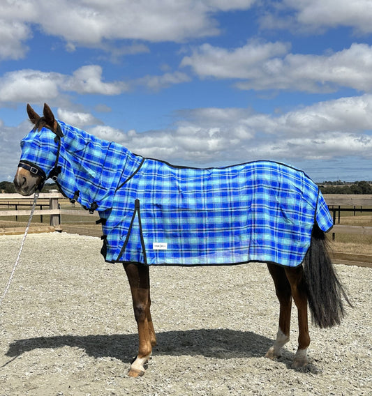 Mesh Shadecloth Combo Blue with Bonus Fly Mask
