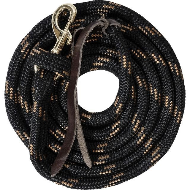 Ezy Ride Cowboy Poly Lead Black and Tan - Aitken's Saddlery