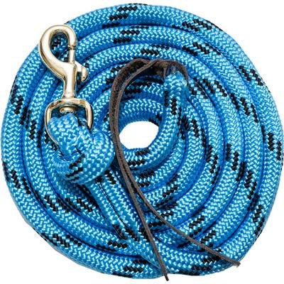 Ezy Ride Cowboy Poly Lead Turquoise Black - Aitken's Saddlery