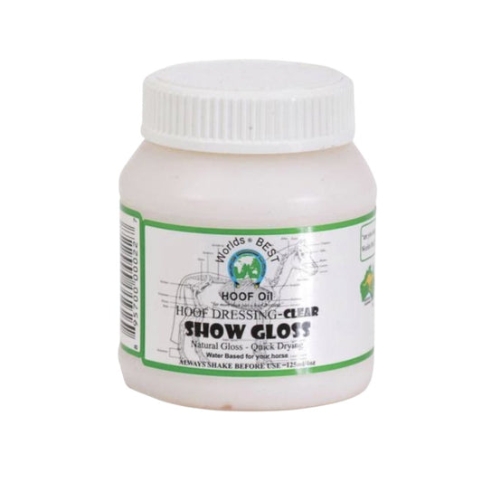 Worlds Best Hoof Oil Show Gloss 125ml Clear