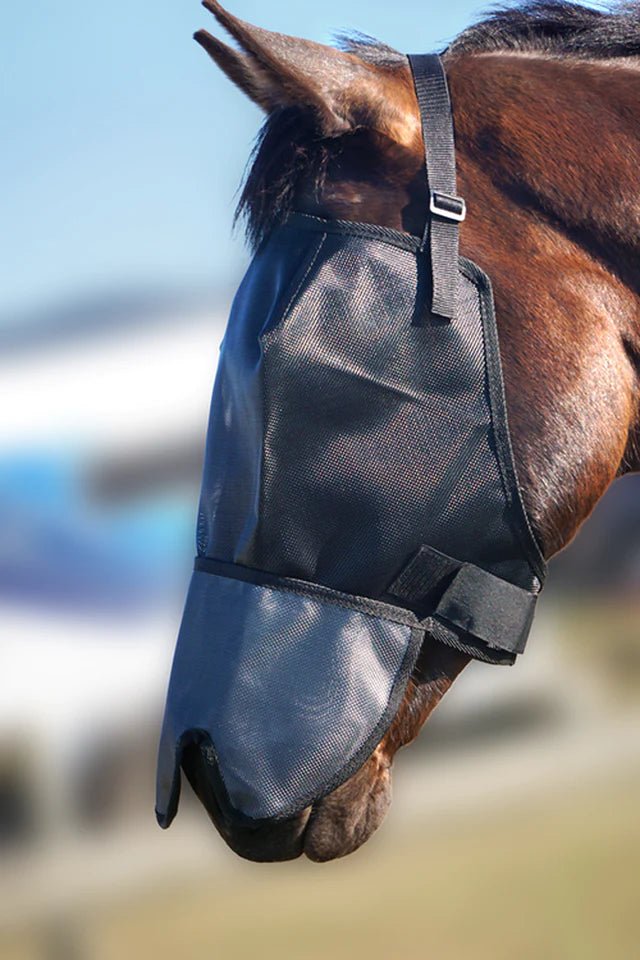 Flyveil by Design 100% UV Blockout Shaped Nose Australian Made - Aitken's Saddlery