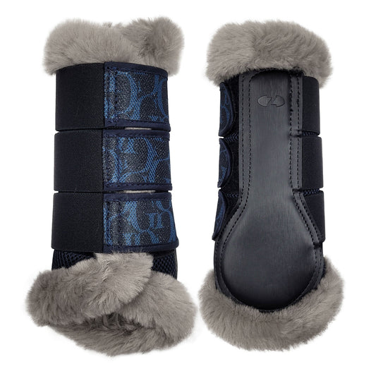 Glamour Brushing Boots Dark Navy - Aitken's Saddlery