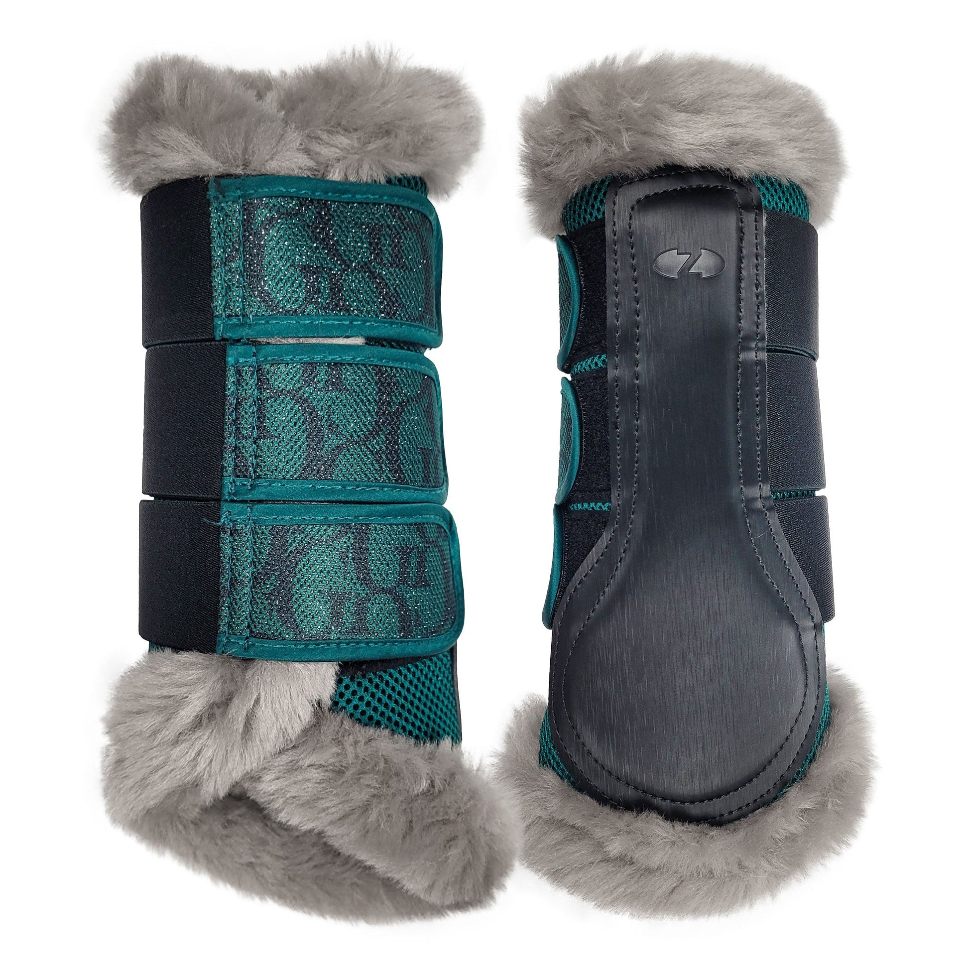 Glamour Brushing Boots Deep Green - Aitken's Saddlery