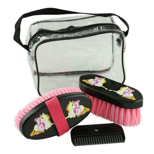Golden Girl & Pony 4 Piece Brush Set - Aitken's Saddlery