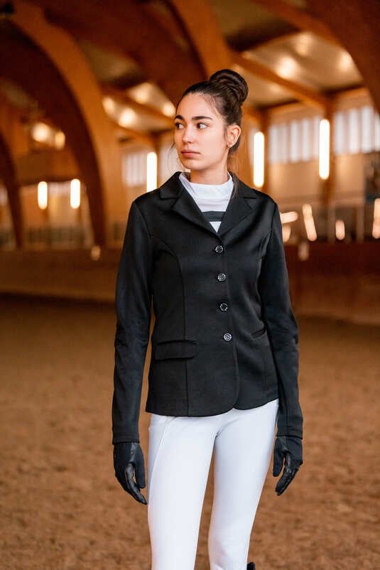 Horze Ada Ladies Show Riding Jacket Black - Aitken's Saddlery