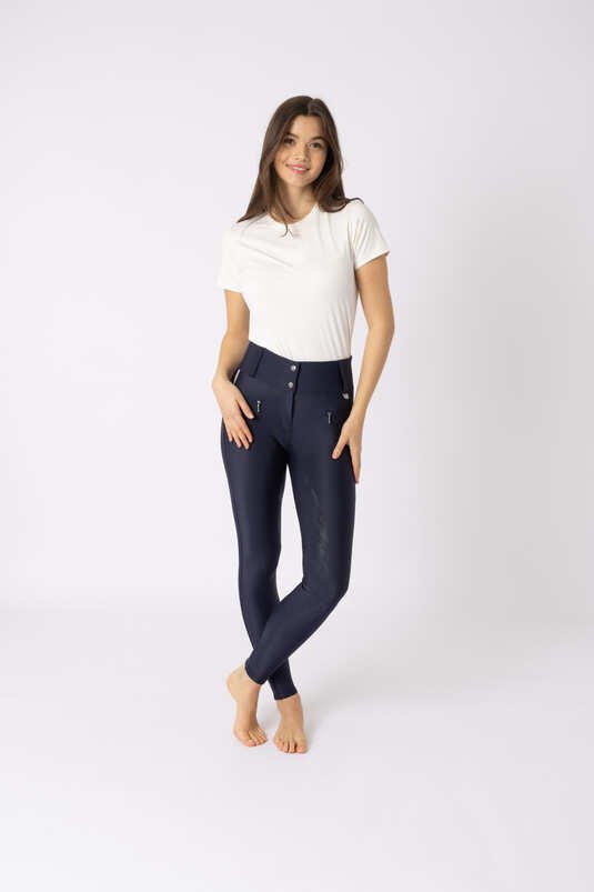Horze Arina Ladies FG Breeches Parisian Night - Aitken's Saddlery