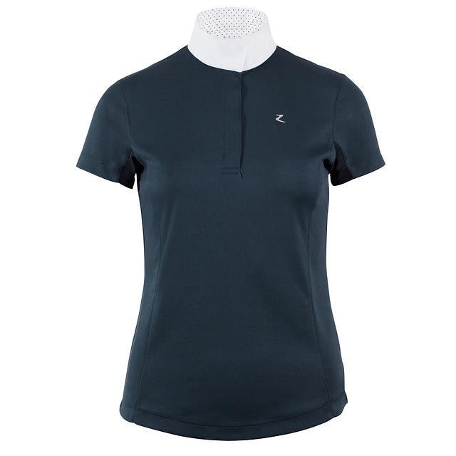 Horze Blaire Ladies Shirt Navy - Aitken's Saddlery