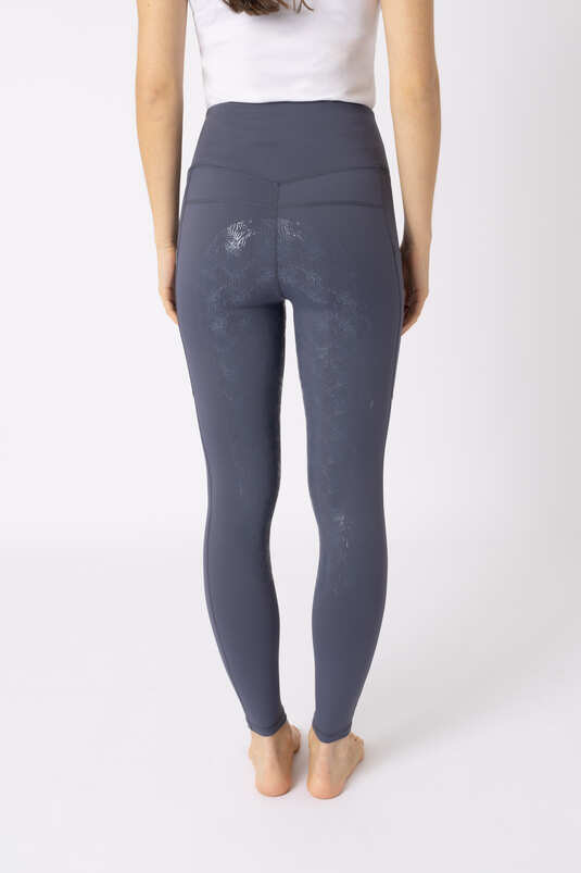 Horze Daria Ladies FG Tights Fusion Blue - Aitken's Saddlery