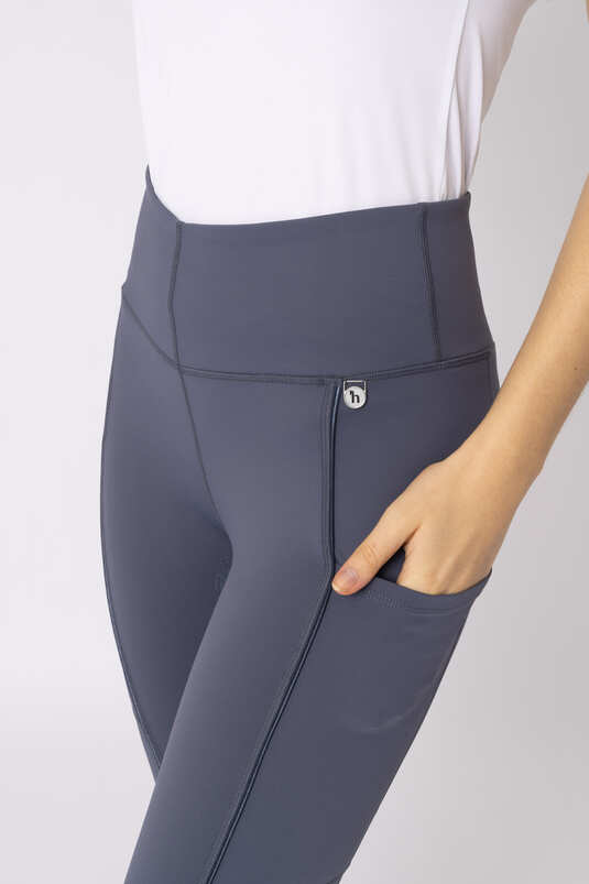 Horze Daria Ladies FG Tights Fusion Blue - Aitken's Saddlery