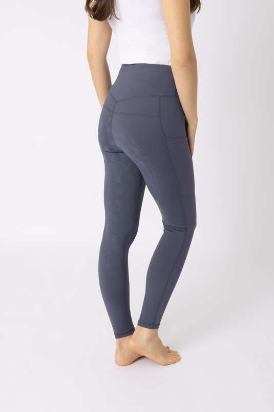 Horze Daria Ladies FG Tights Fusion Blue - Aitken's Saddlery