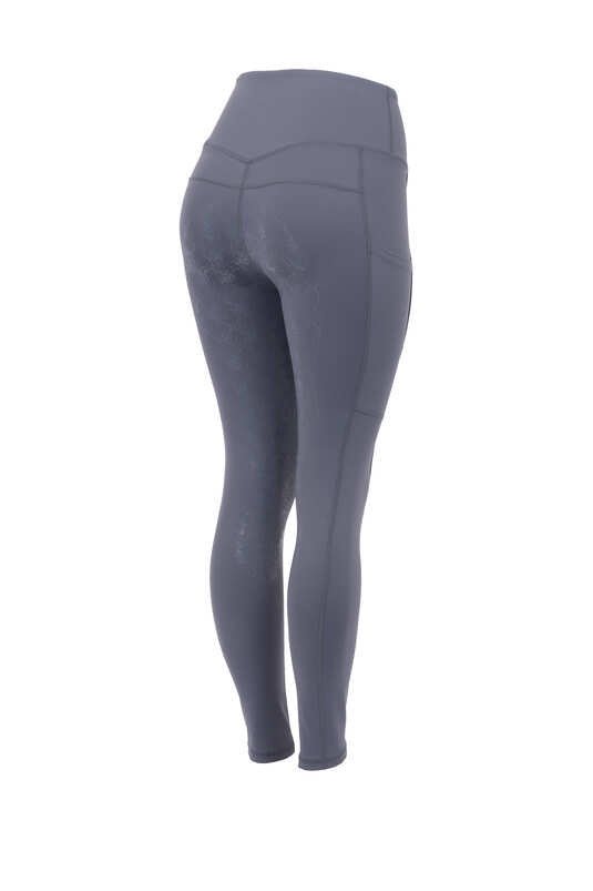 Horze Daria Ladies FG Tights Fusion Blue - Aitken's Saddlery