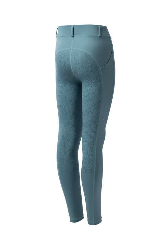 Horze Dea Jr Riding Tights Arctic Blue - Aitken's Saddlery