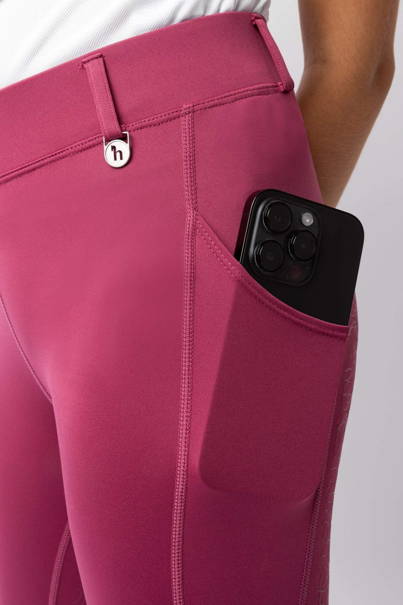 Horze Dea Jr Riding Tights Dry Rose - Aitken's Saddlery