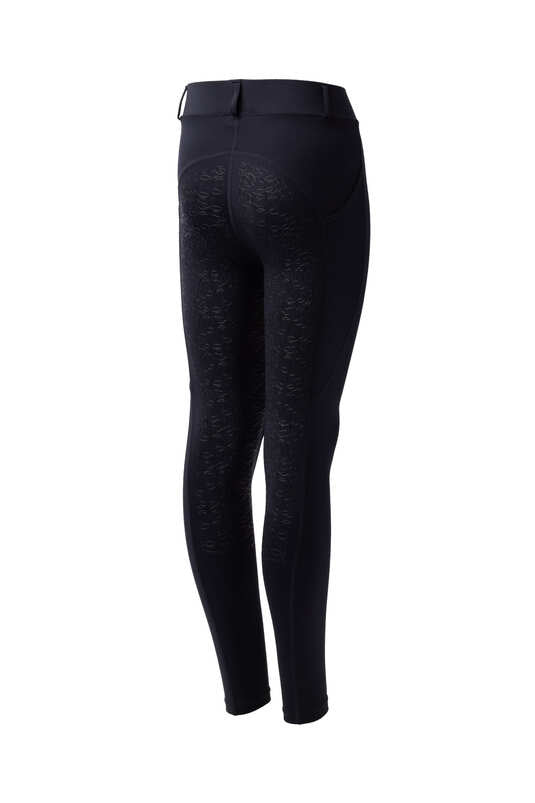 Horze Dea Jr Riding Tights Navy Blue - Aitken's Saddlery