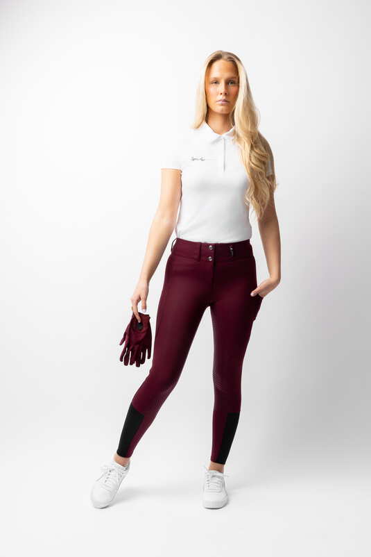 Horze Evelyn Full Grip Ladies Breeches Port Royale - Aitken's Saddlery