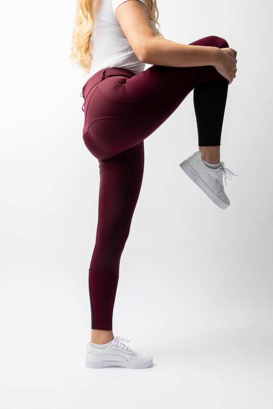 Horze Evelyn Full Grip Ladies Breeches Port Royale - Aitken's Saddlery