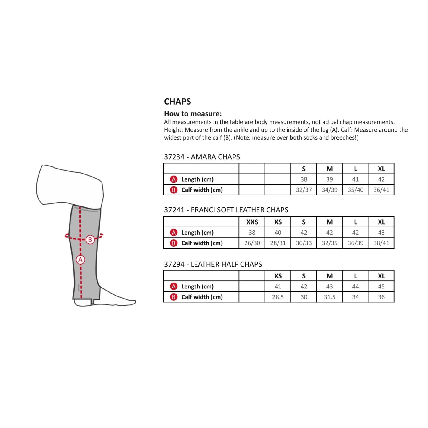 Horze Franci Leather Chaps - Aitken's Saddlery