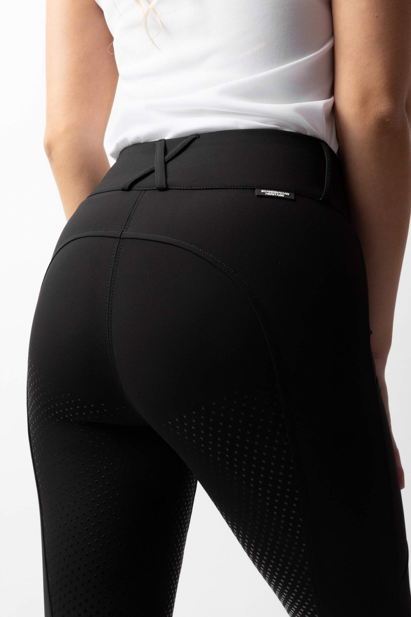 Horze Grand Prix Pro Ladies Breeches Black - Aitken's Saddlery