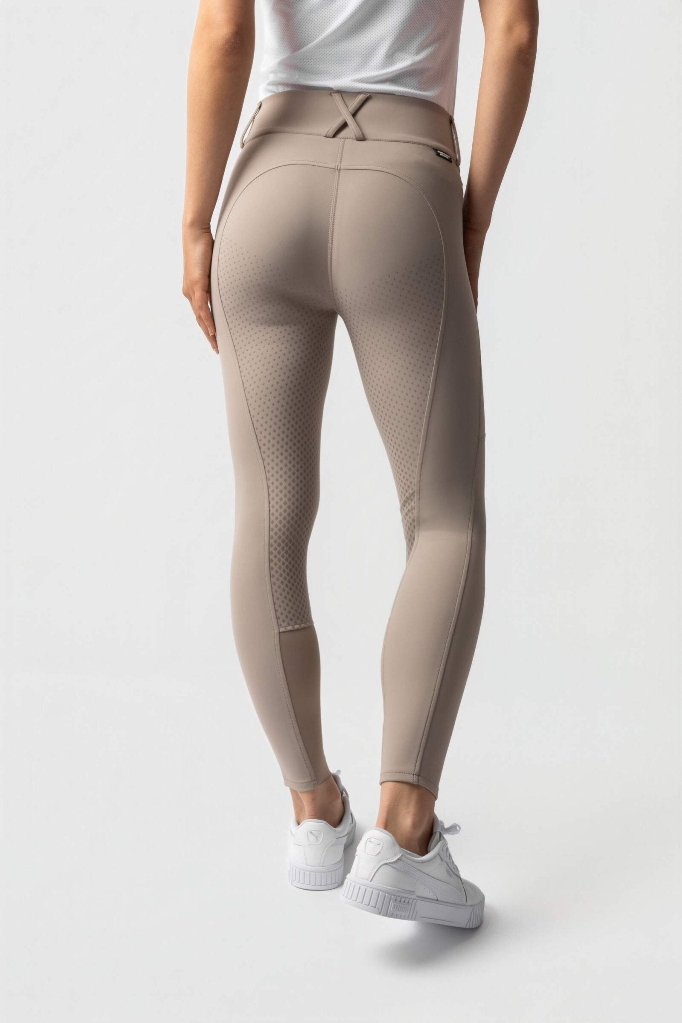 Horze Grand Prix Pro Ladies Breeches Simply Taupe - Aitken's Saddlery
