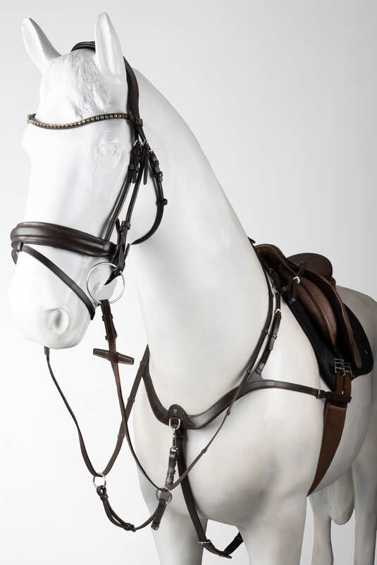 Horze Hampstead Leather Breastplate - Aitken's Saddlery