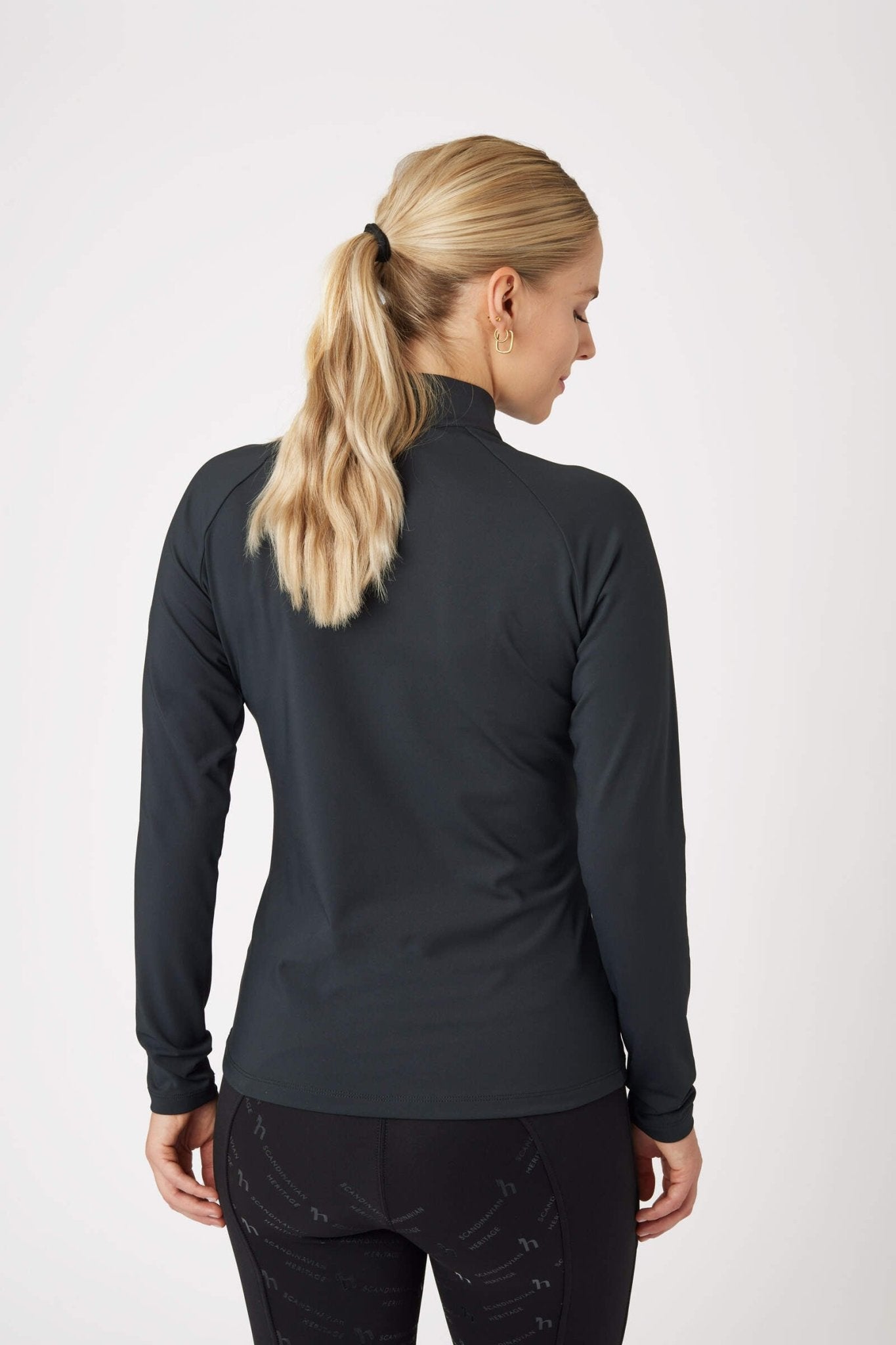 Horze Karla Training Shirt Caviar Black - Aitken's Saddlery