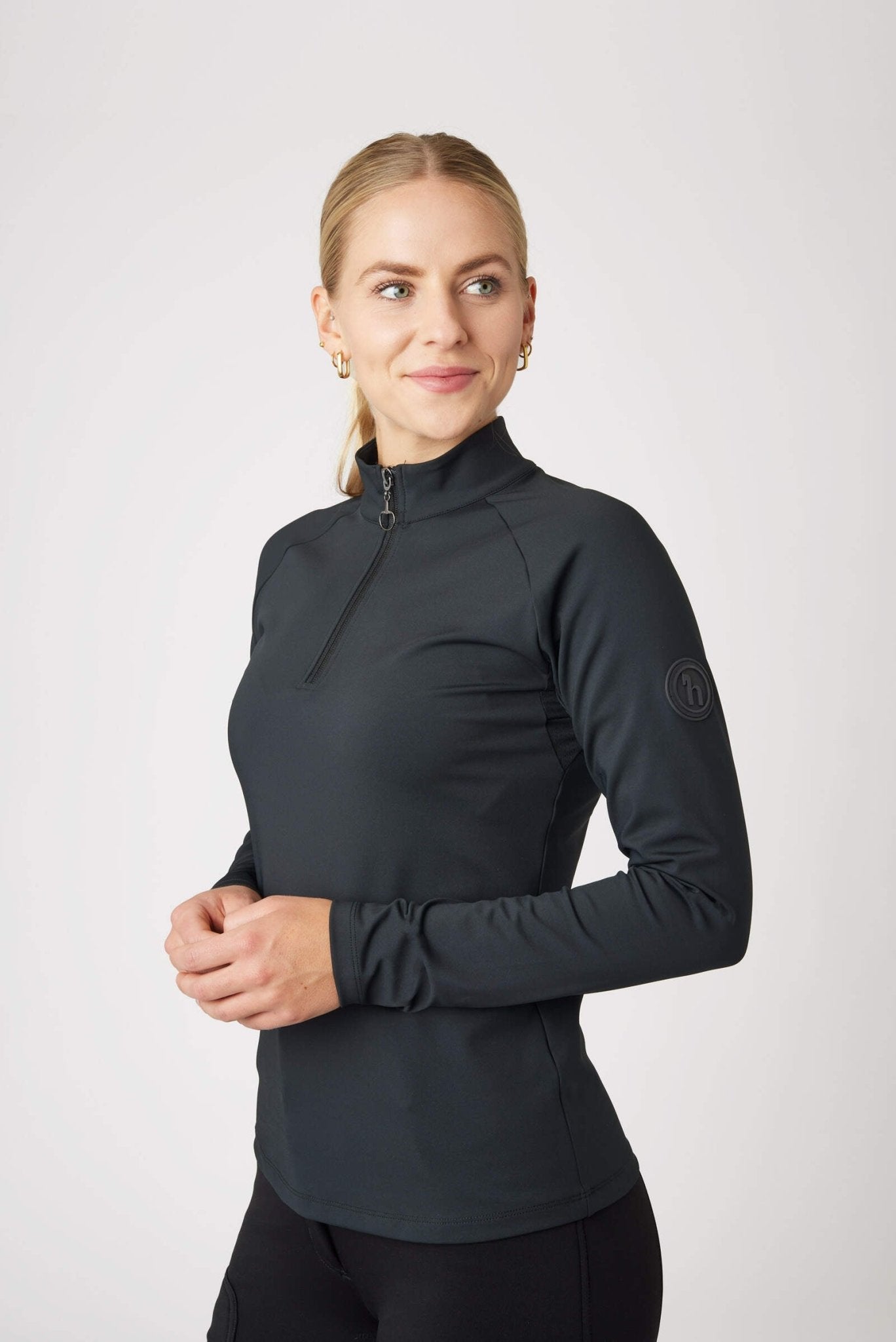 Horze Karla Training Shirt Caviar Black - Aitken's Saddlery