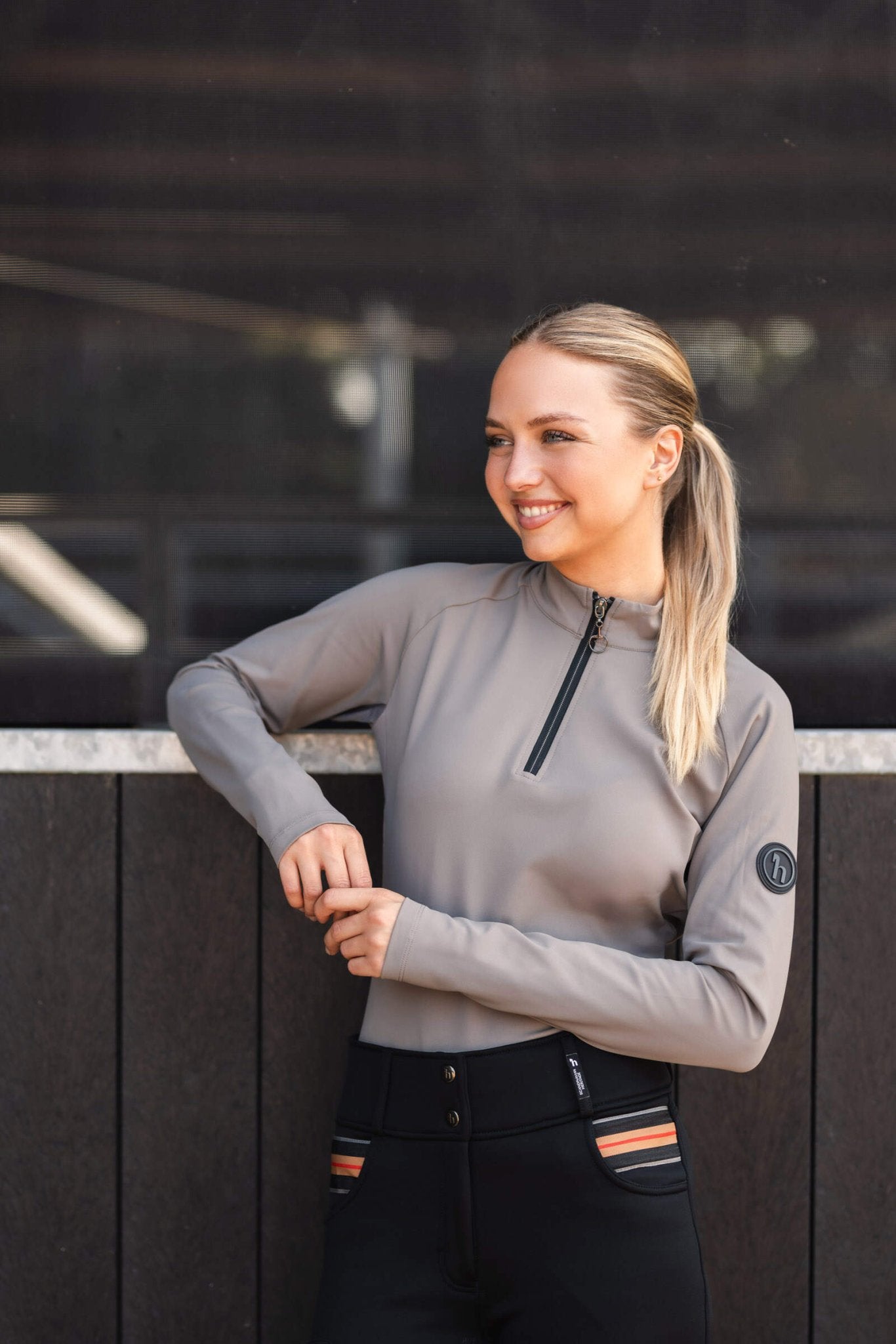 Horze Karla Training Shirt Driftwood - Aitken's Saddlery