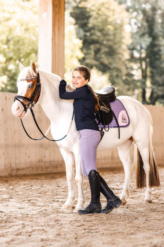 Horze Magic Carousel AP Pony Saddle Pad Grey Ridge - Aitken's Saddlery