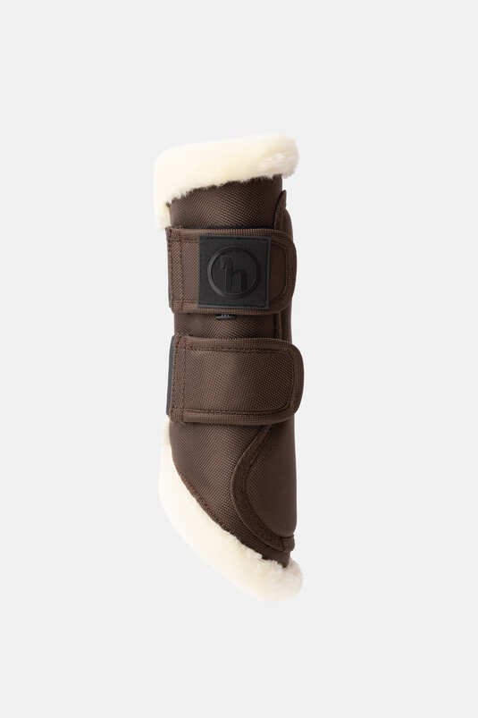 Horze Nature Made Leisure Brushing Boots Expresso Brown - Aitken's Saddlery