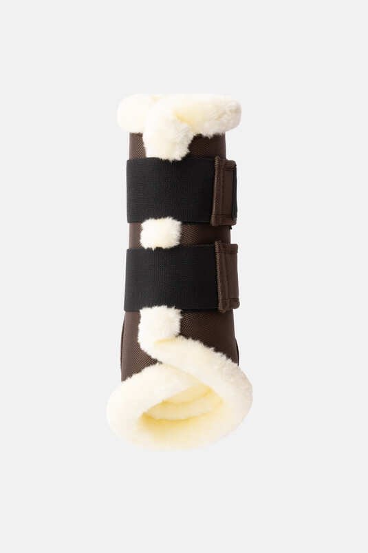 Horze Nature Made Leisure Brushing Boots Expresso Brown - Aitken's Saddlery