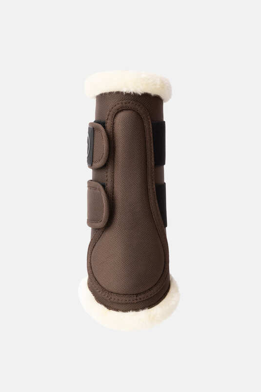 Horze Nature Made Leisure Brushing Boots Expresso Brown - Aitken's Saddlery