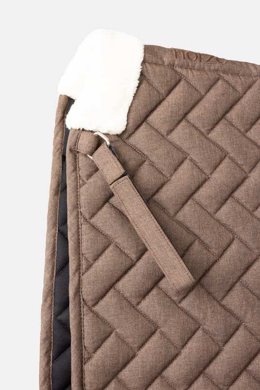 Horze Nature Made Leisure Dressage Pad Expresso Brown - Aitken's Saddlery