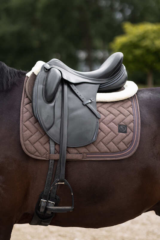 Horze Nature Made Leisure Dressage Pad Expresso Brown - Aitken's Saddlery