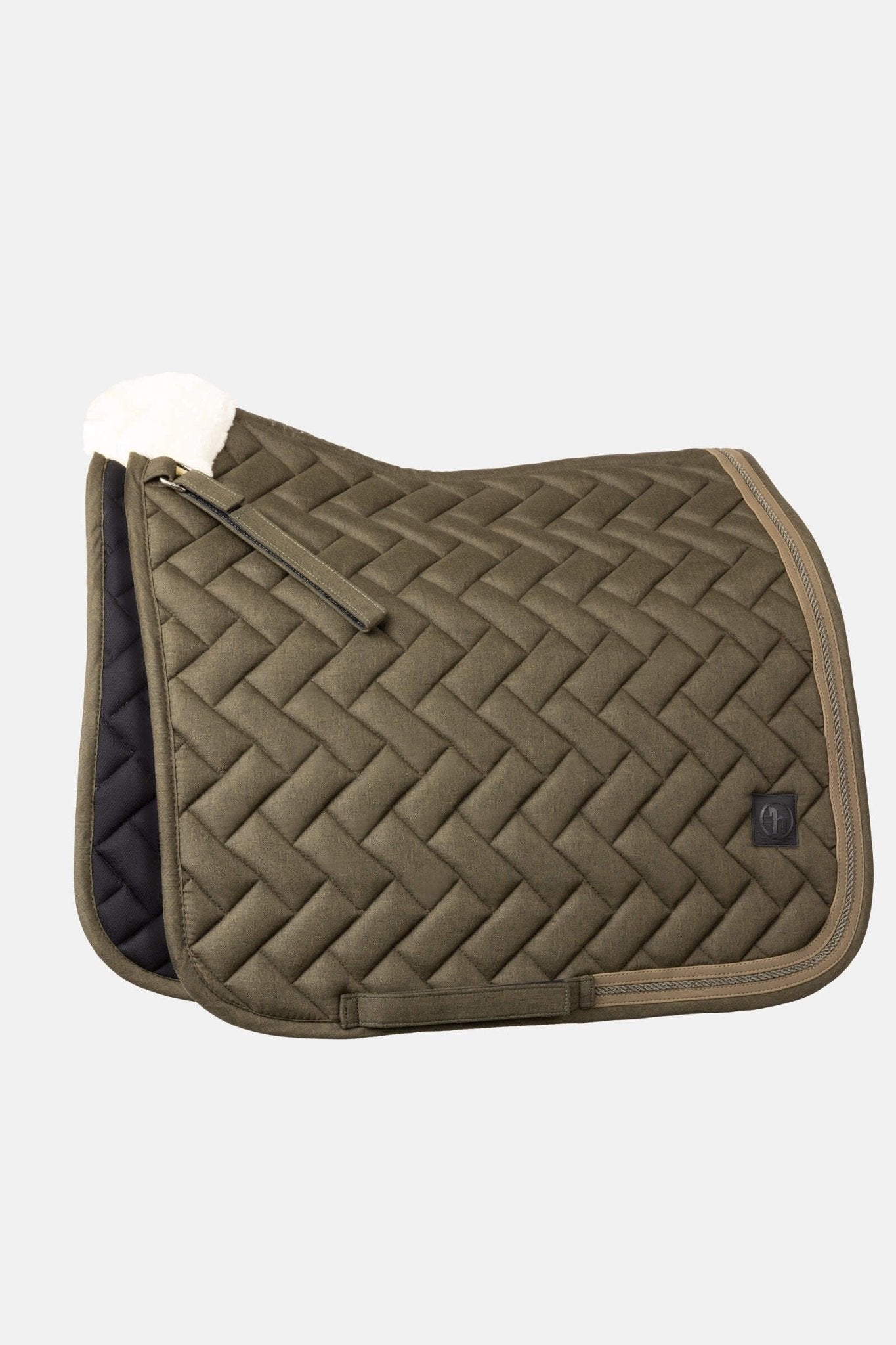 Horze Nature Made Leisure Dressage Pad Olive Green - Aitken's Saddlery